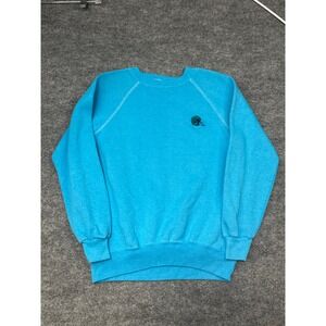 Vtg NFL Pro Shop Antigua Los Angeles Rams Crewneck Sweatshirt Teal Large